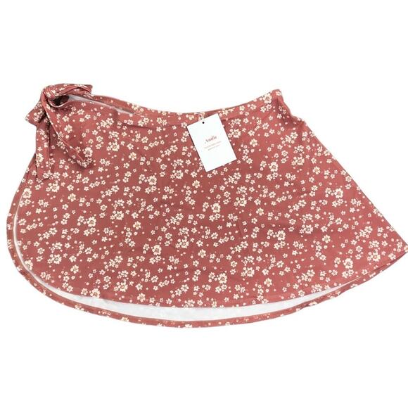 ANDIE Swim Sarong Sz M Floral Rose Cottagecore Preppy Boho Chick Romantic NWT - Picture 6 of 12